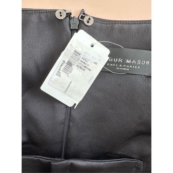 Ozgur Masur Satin Split-Sleeve Gown Size 4 $1796 - Picture 14 of 14